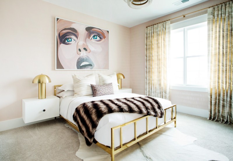 Tour a Blush Bedroom Inspired by the Original Artwork