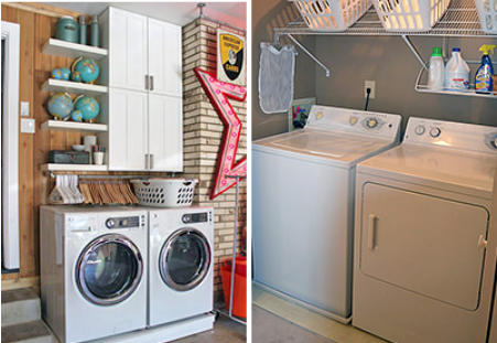10 Awesome Ideas for Tiny Laundry Spaces